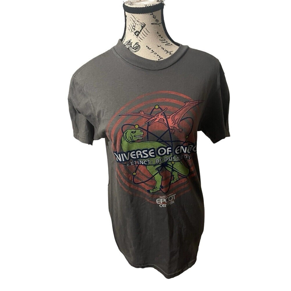 Disney Parks EPCOT Universe Of Energy Extinct 2017 Dinosaur Tee Shirt Small New